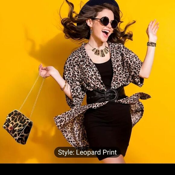 5 piece leopard print accessories set - Picture 1 of 3